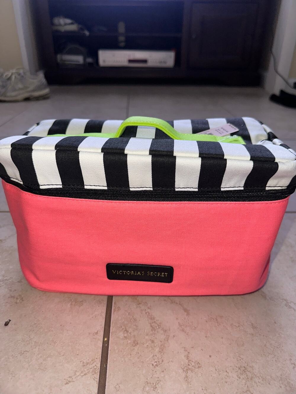 NWT Victoria’s Secret Sexy Little Things Lingerie Travel Case Pink Stripe